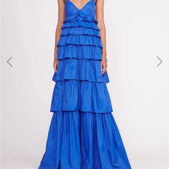 STAUD RYLIE DRESS LAPIS - Picture 2 of 6